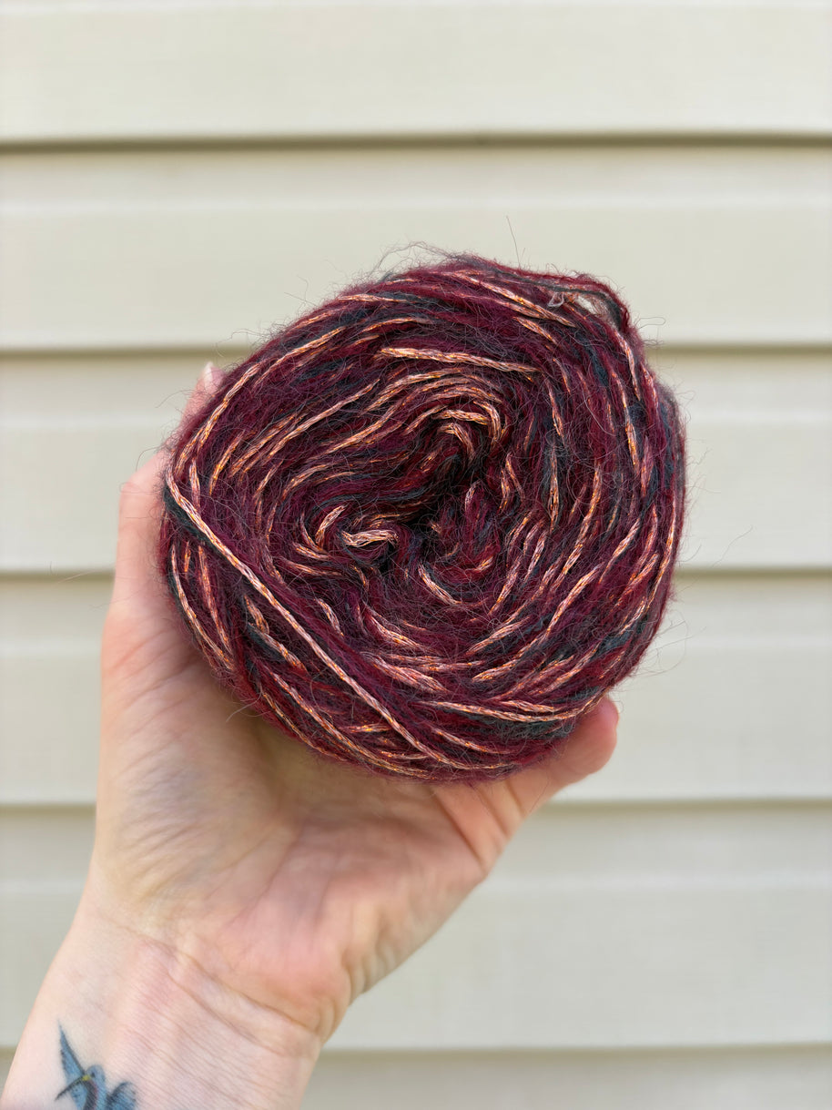 Mulberry Glow - Studio Yarn · Glimmer Series