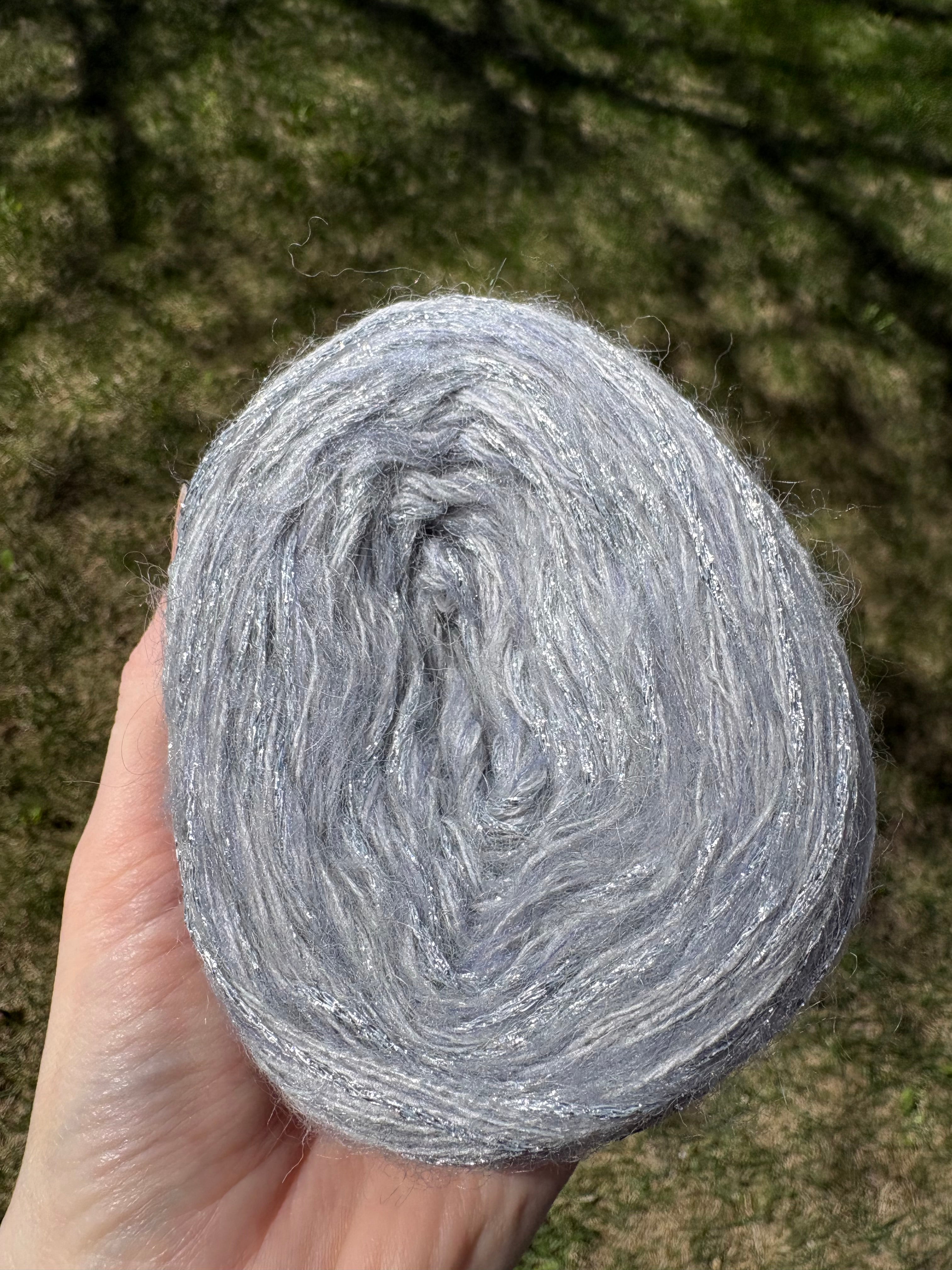 Silver Snowflakes - Studio Yarn · Glimmer Series