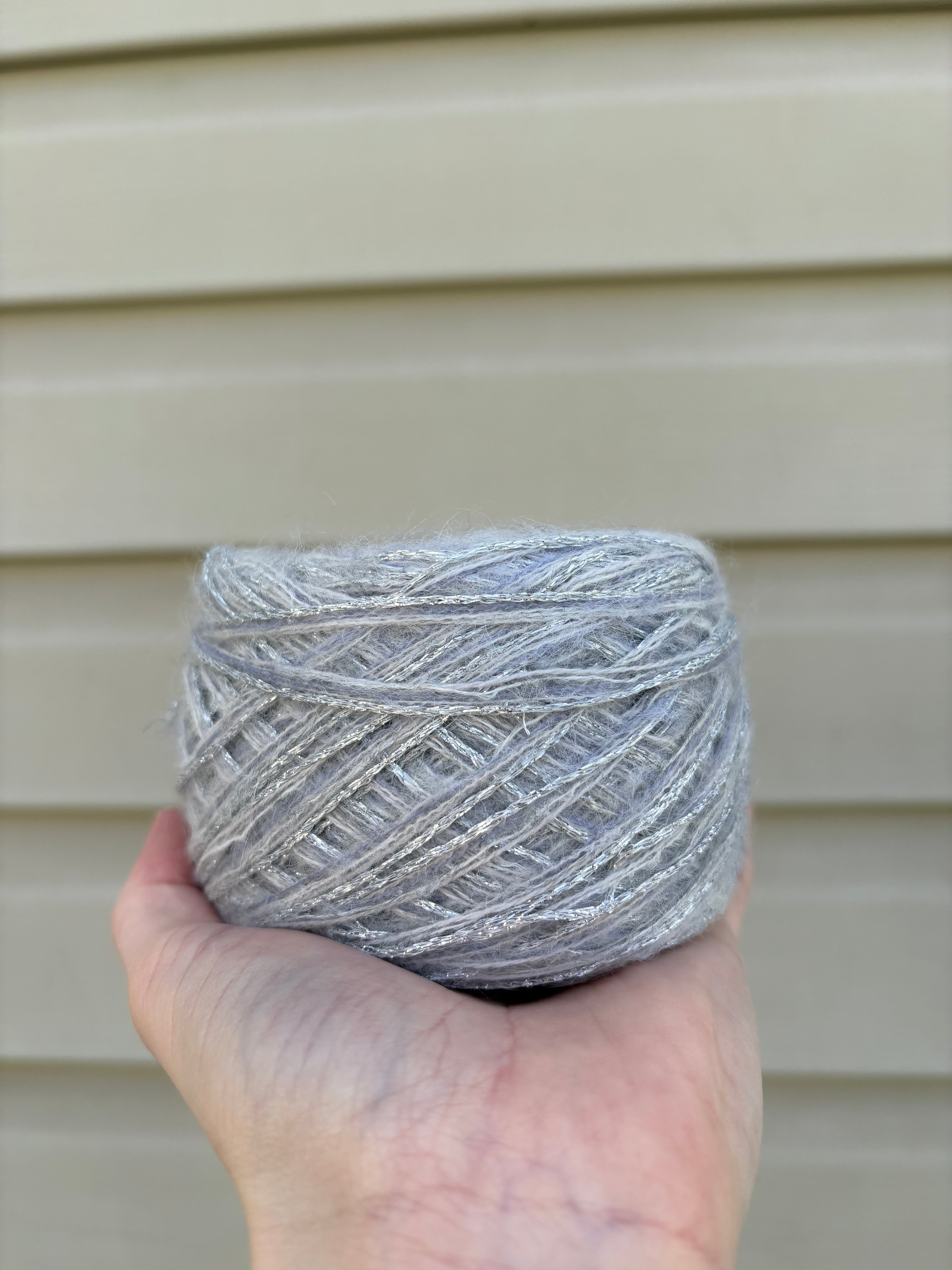 Silver Snowflakes - Studio Yarn · Glimmer Series