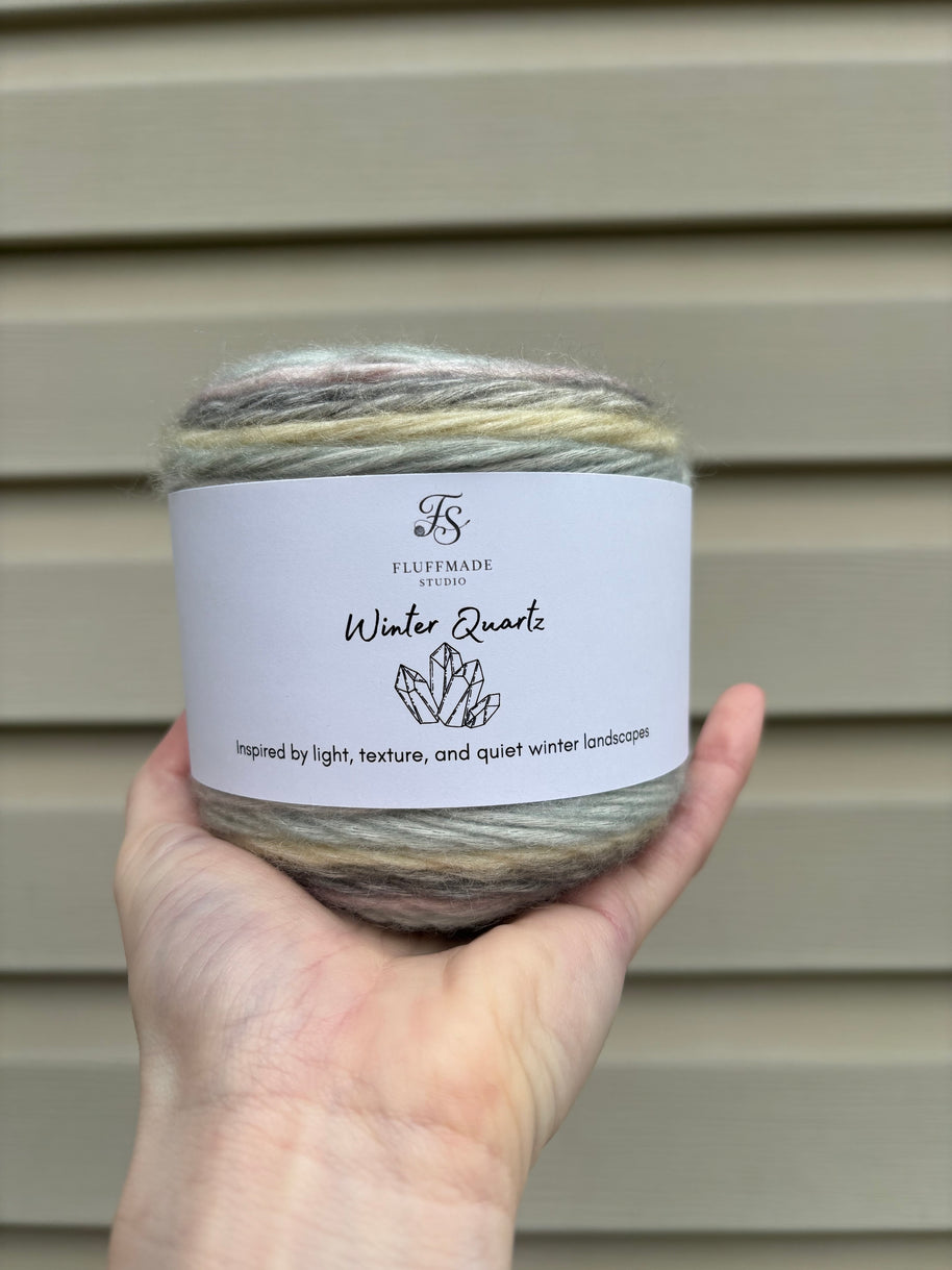 Meadow Fog – Studio Gradient Yarn · Winter Quartz Collection