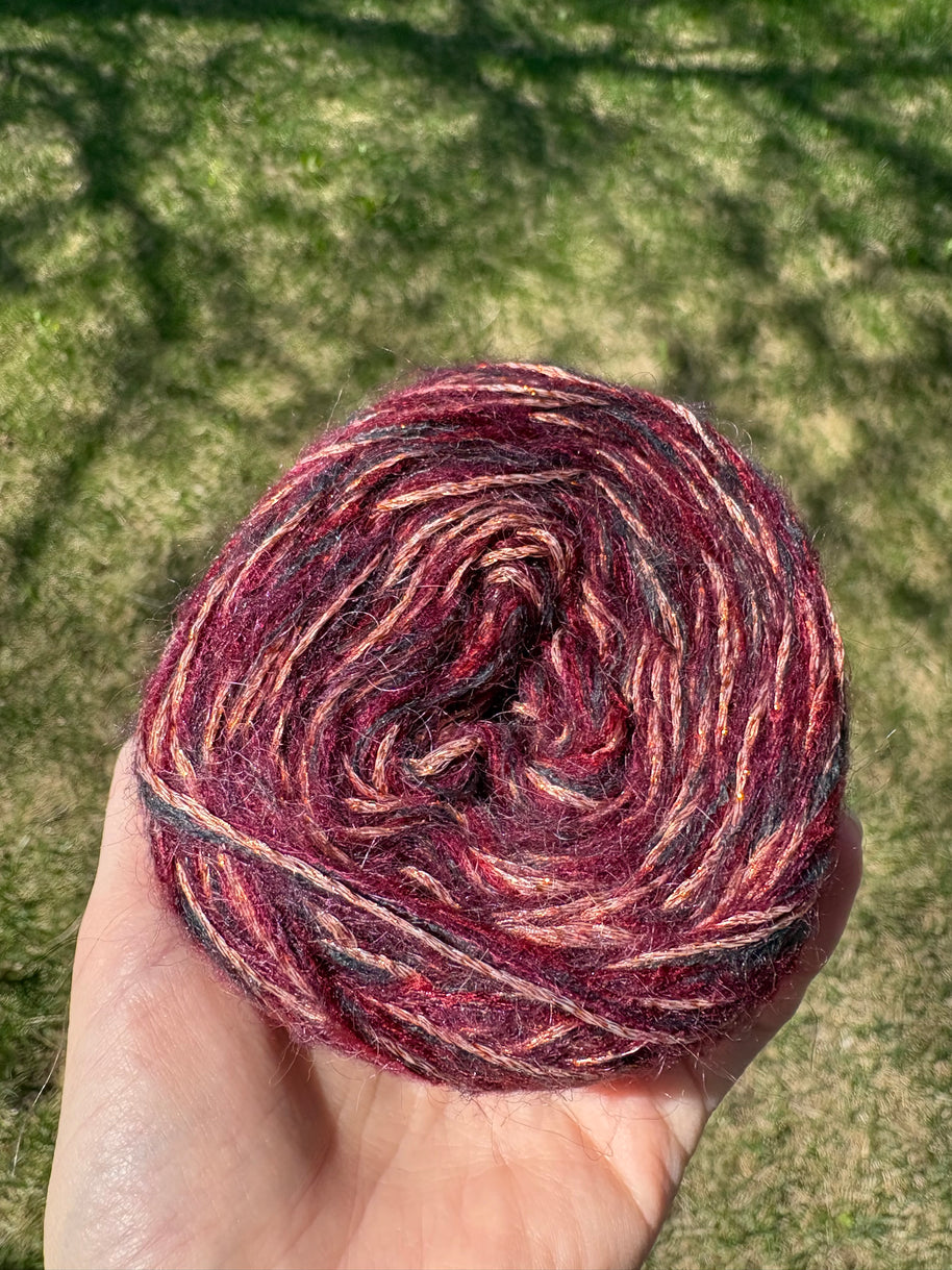 Mulberry Glow - Studio Yarn · Glimmer Series