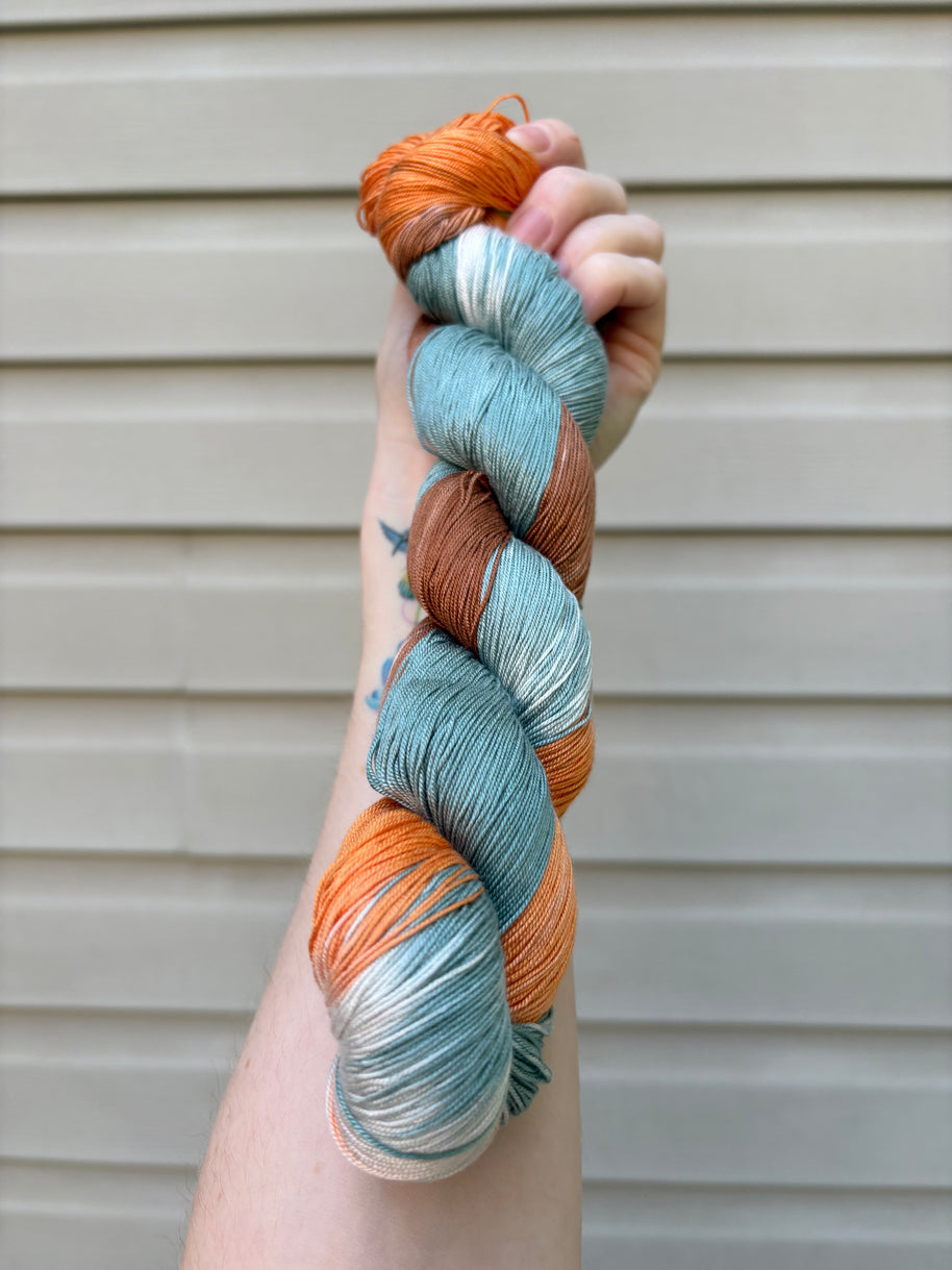 Copper Current – Studio Lace Yarn · Riverbank Collection