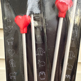Addi · Heart Knitting Needle (40 cm)