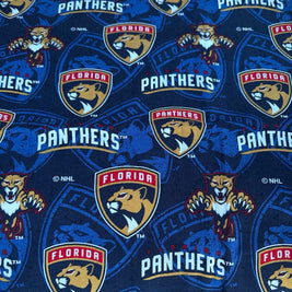 Florida Panthers logo fabric swatch for Team Pillow