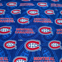 Montreal Canadiens logo fabric swatch for Team Pillow