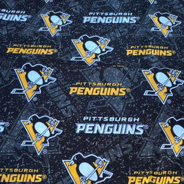 Pittsburgh Penguins logo fabric swatch for Team Pillow