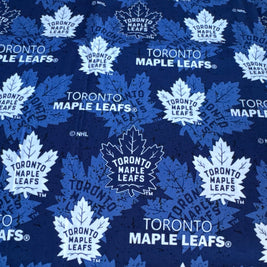 Toronto Maple Leafs logo fabric swatch for Team Pillow