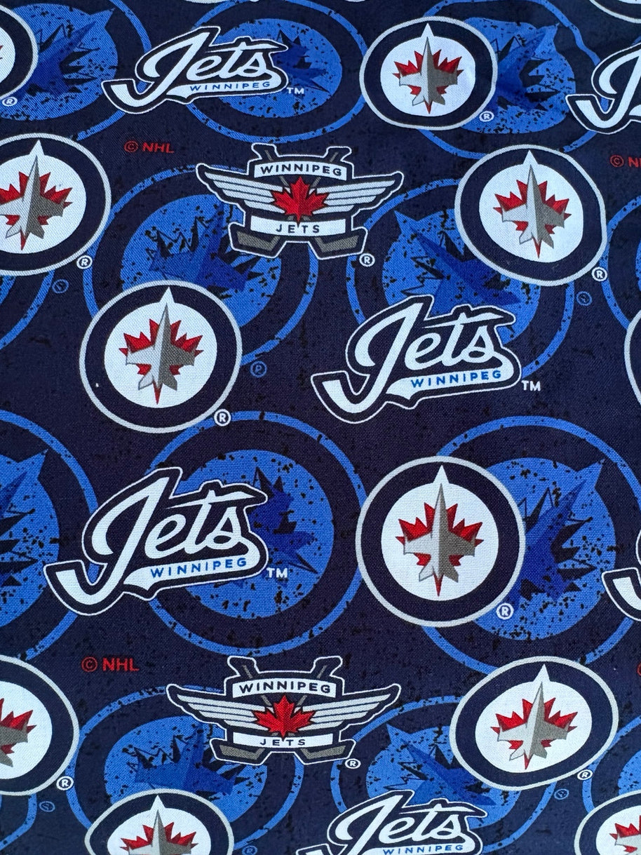 Winnipeg Jets logo fabric swatch for Team Pillow