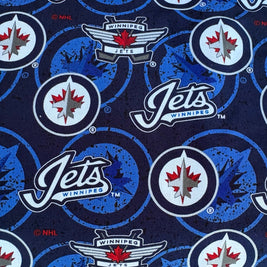 Winnipeg Jets logo fabric swatch for Team Pillow
