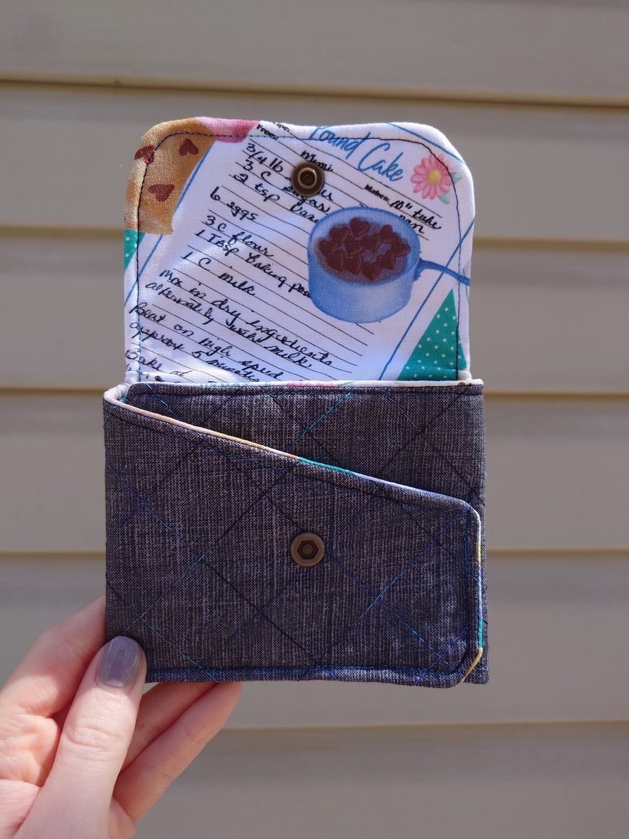 Cake recipe fold-over